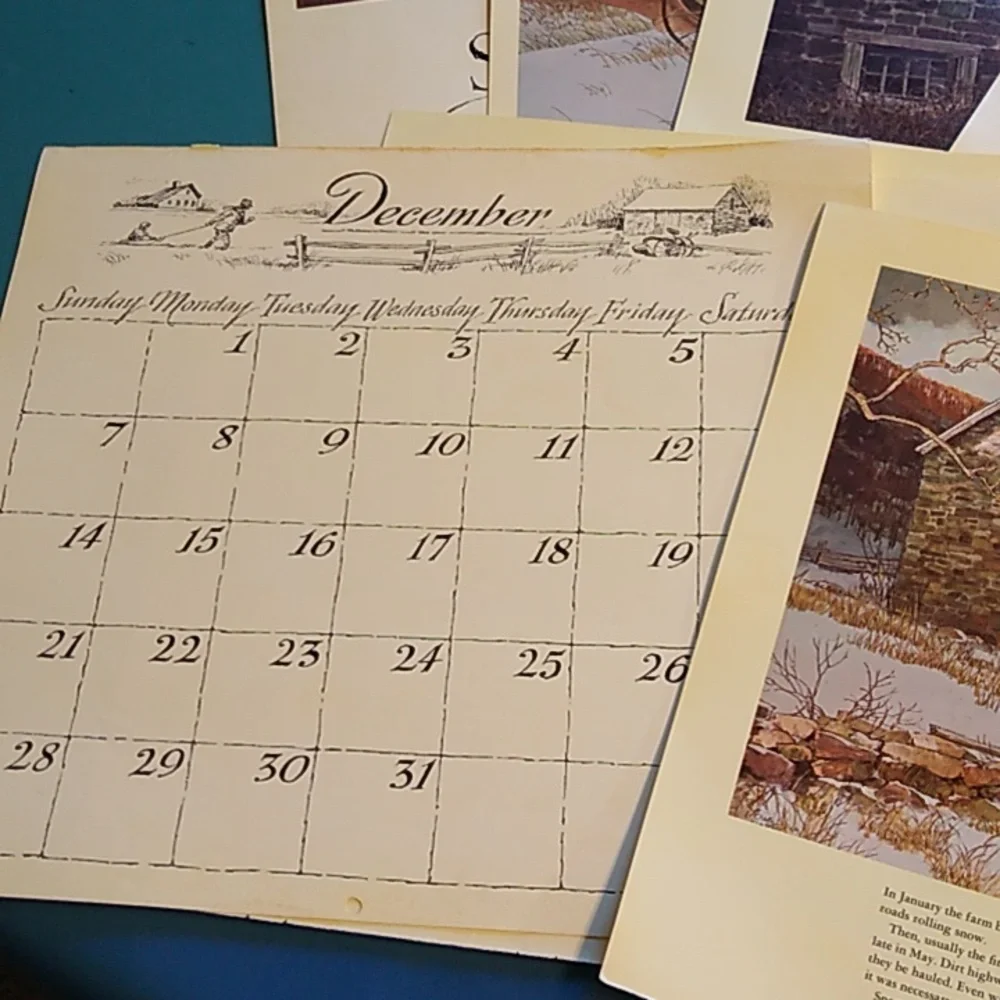 Eric Sloane's Remember America Calendar 1975